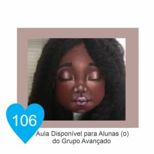 Estêncil de Riscar Rosto de Boneca 106