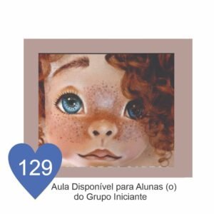 Estêncil de Riscar Rosto de Boneca 129