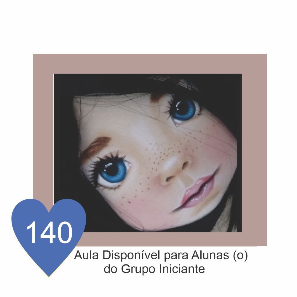 Estêncil de Riscar Rosto de Boneca 140
