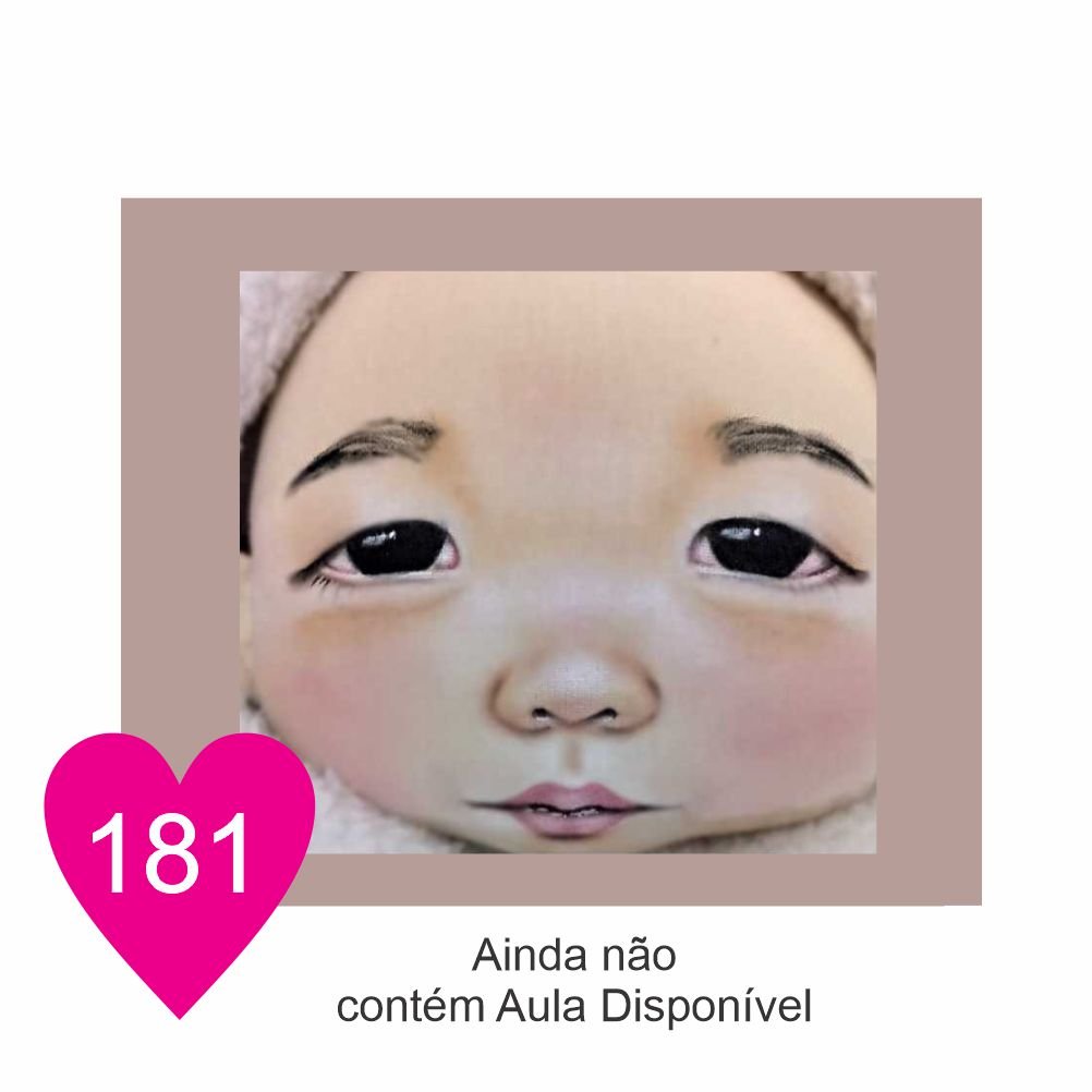 Estêncil de Riscar Rosto de Boneca 181