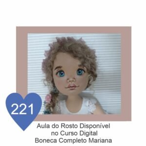 Estêncil de Riscar Rosto de Boneca 221