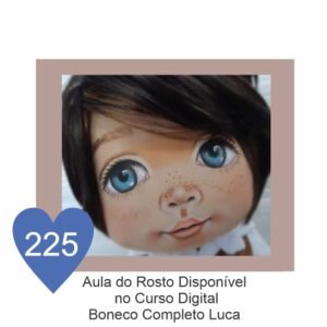 Estêncil de Riscar Rosto de Boneca 225