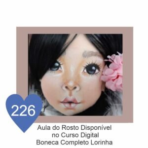 Estêncil de Riscar Rosto de Boneca 226