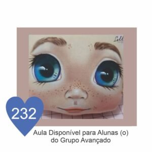 Estêncil de Riscar Rosto de Boneca 232