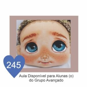 Estêncil de Riscar Rosto de Boneca 245