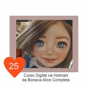 Estêncil de Riscar Rosto de Boneca Nº 25