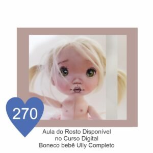 Estêncil de Riscar Rosto de Boneca 270