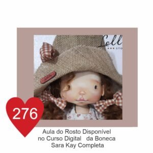 Estêncil de Riscar Rosto de Boneca 276