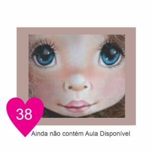 Estêncil de Riscar Rosto de Boneca 38