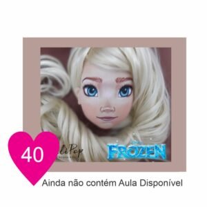 Estêncil de Riscar Rosto de Boneca 40