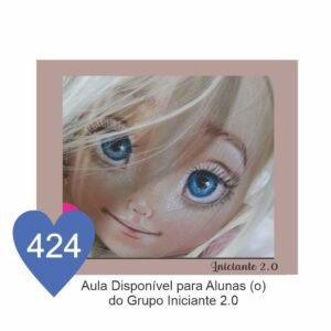 Estêncil de Riscar Rosto de Boneca  424