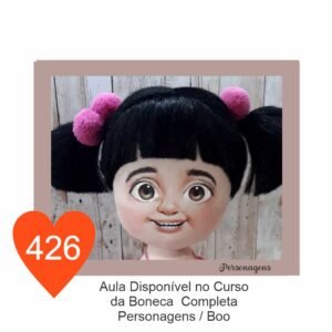 Estêncil de Riscar Rosto de Boneca  426