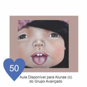 Estêncil de Riscar Rosto de Boneca 50