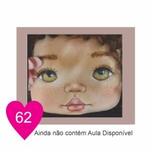 Estêncil de Riscar Rosto de Boneca 62