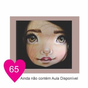 Estêncil de Riscar Rosto de Boneca 65