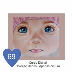 Estêncil de Riscar Rosto de Boneca 69