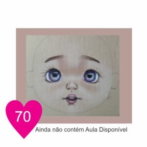 Estêncil de Riscar Rosto de Boneca 70