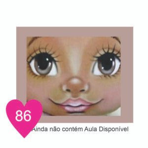 Estêncil de Riscar Rosto de Boneca 86