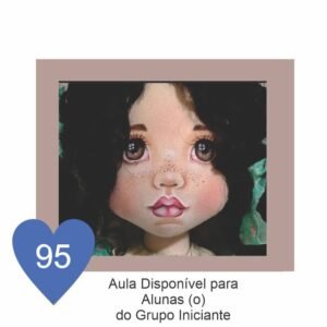 Estêncil de Riscar Rosto de Boneca 95