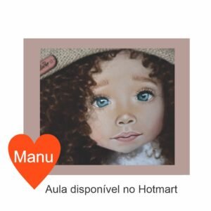 Estêncil de Riscar Rosto de Boneca  MANU