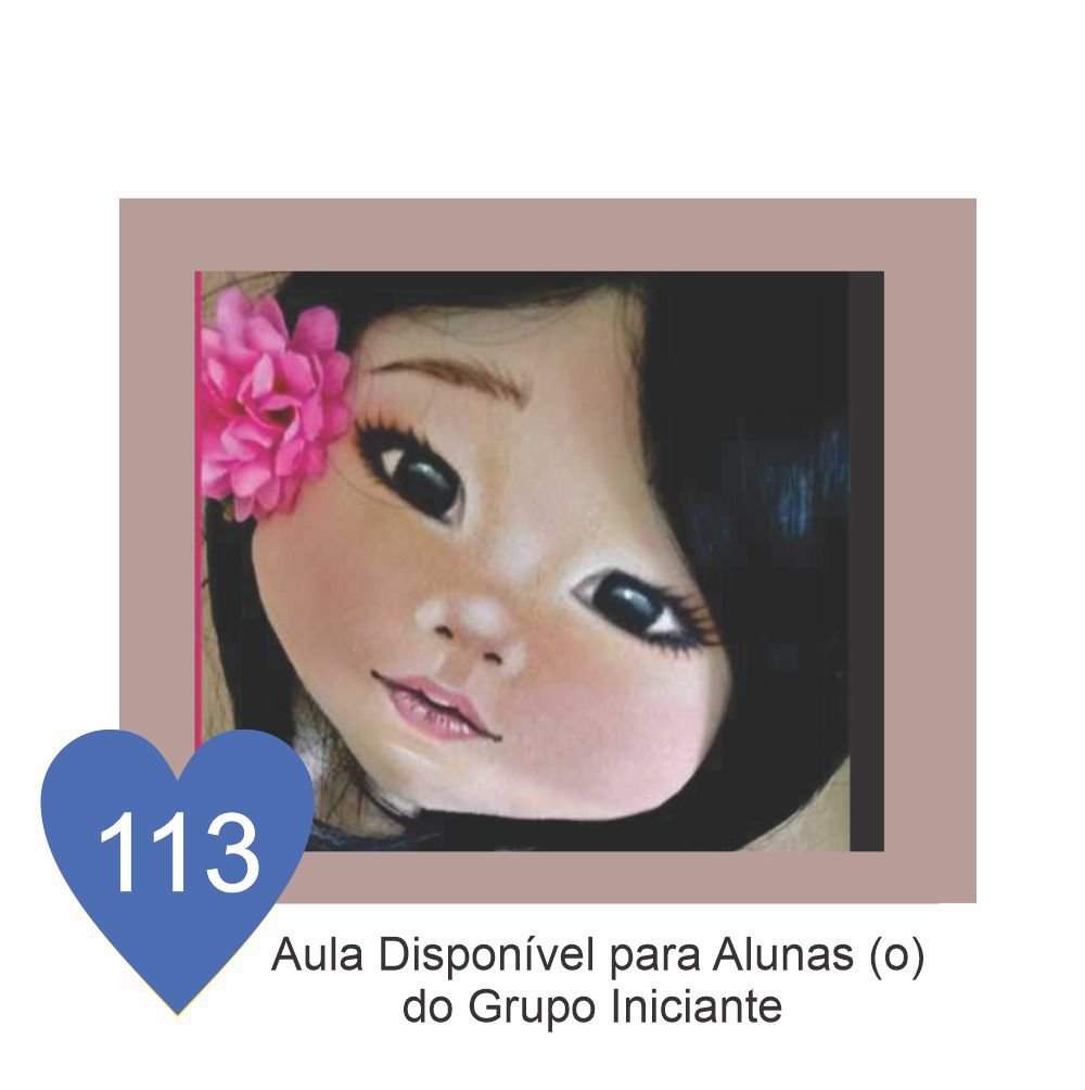 Kit Estêncil Para Rostinho de Boneca de Pano com 23 ESTÊNCIL + 35 Aulas Online DO CURSO INICIANTE - Image 9