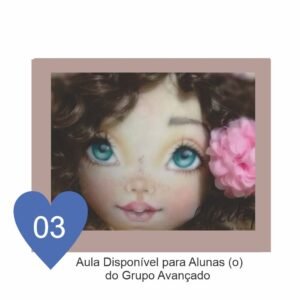 Kit Estêncil Para Rostinho de Boneca de Pano com 23 ESTÊNCIL  + 35 Aulas Online  DO CURSO INICIANTE