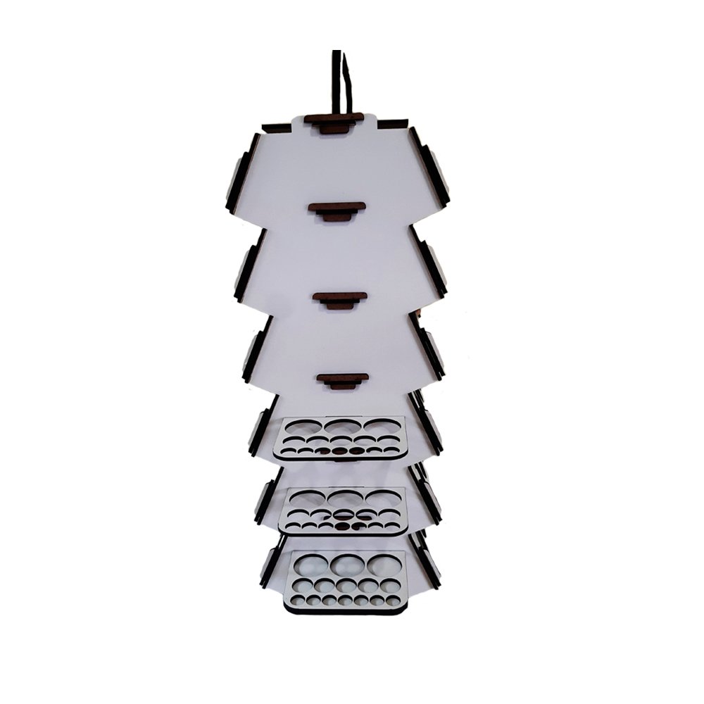 Suporte para organizar suas Tintas de 37ml e Pinceis no Branco - Image 2