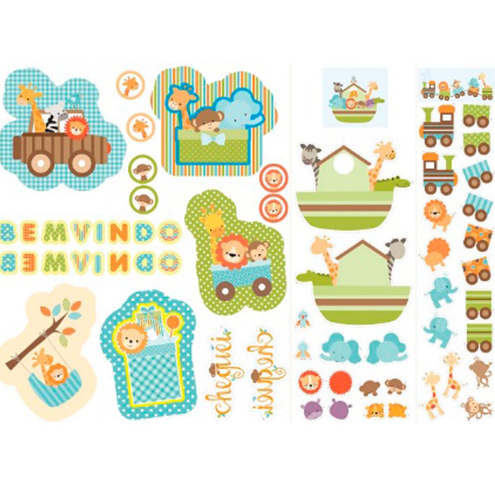 Feltro mewi - Coleção jungle baby - scrap felty naninha 25X70CM