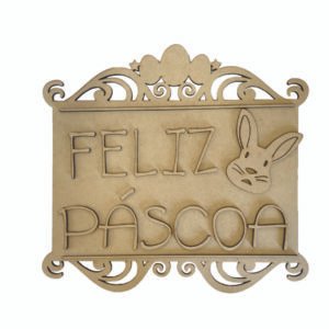 Placa Retangulo Mdf 3mm Cru 34×31 Páscoa