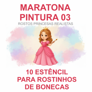 MARATONA 03 ( Princesas) ESTÊNCIL